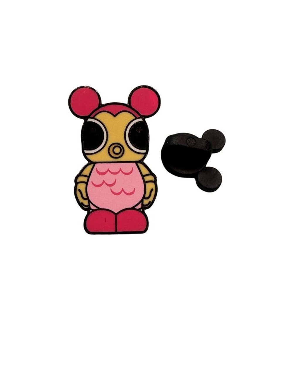Disney Junior Fish Pink Vinylmation Trading Pin 2011 Mystery Badge